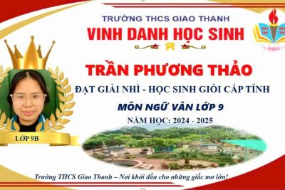Vinh danh học sinh Giỏi văn hóa đạt giải cấp Tỉnh