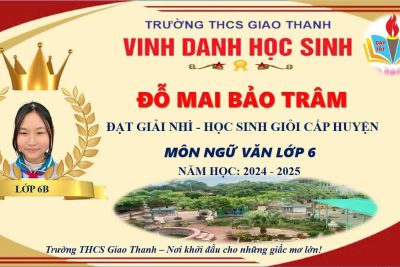 Vinh danh học sinh giỏi khối 6,7