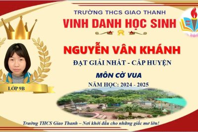 🎉 CHÚC MỪNG ĐỘI TUYỂN THỂ DỤC THỂ THAO TRƯỜNG THCS GIAO THANH 🎉